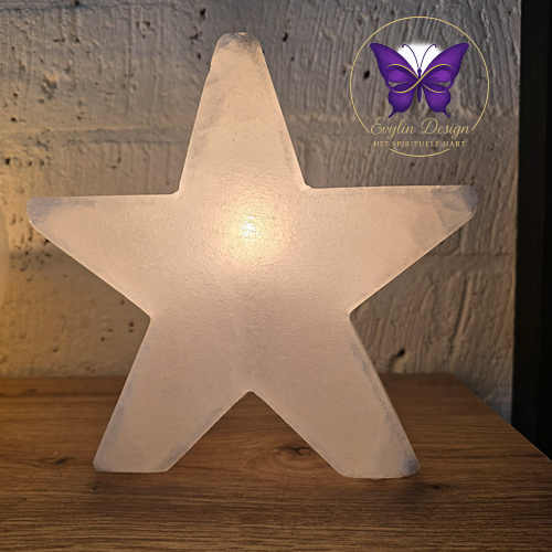 Witte zoutlamp ster – sfeervolle zoutlamp