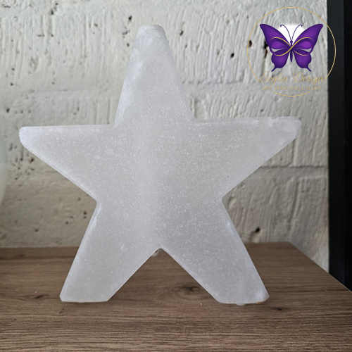 Witte zoutlamp ster – sfeervolle zoutlamp